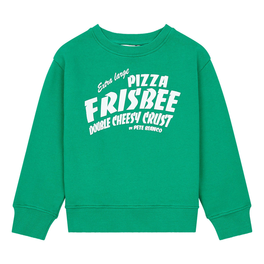 Hundred Pieces sweatshirts Hundred Pieces Green Pizza Frisbee Sweatshirt