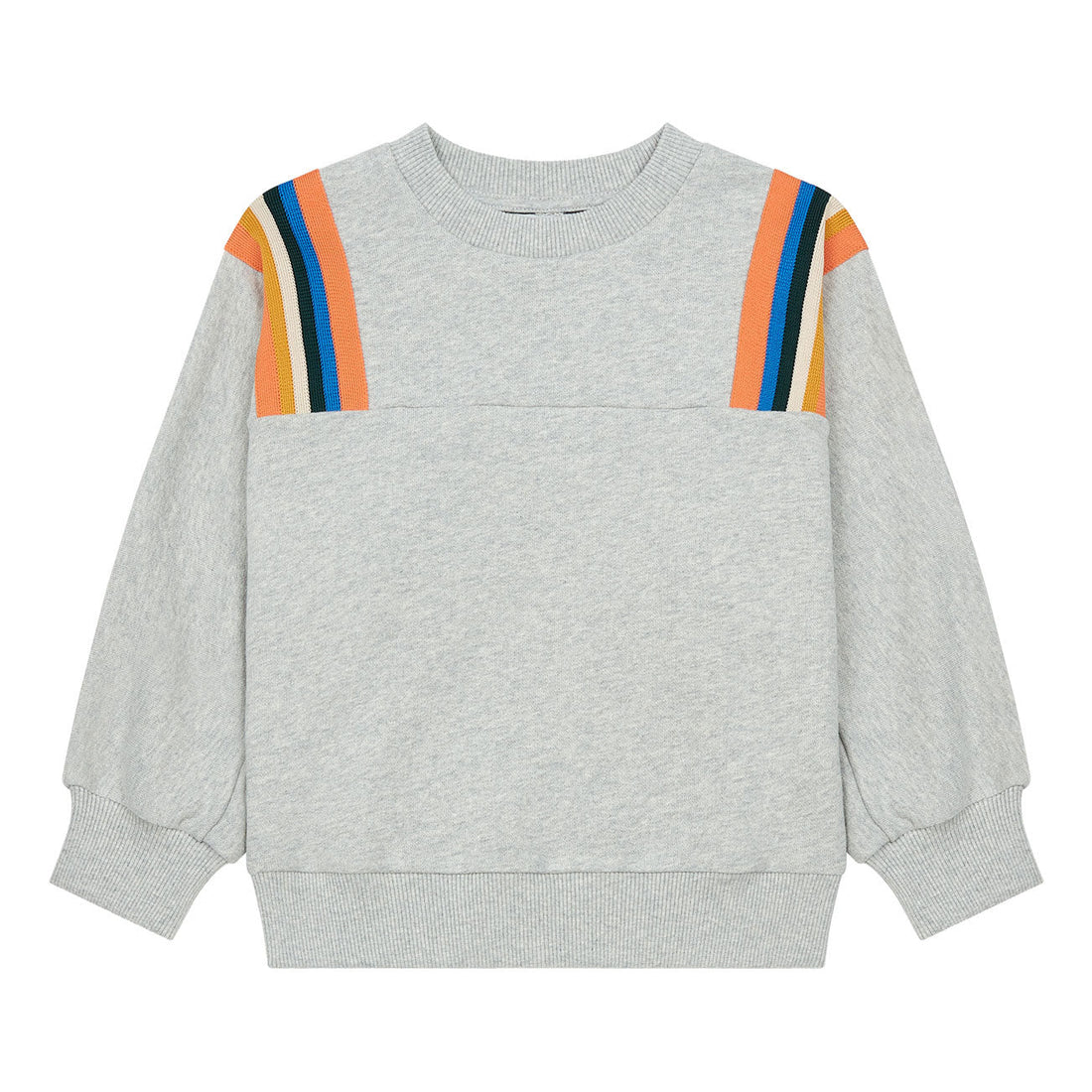 Hundred Pieces sweatshirts Hundred Pieces Light Heather Grey Cotton Sweatshirt With Cut-Out