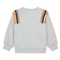 Hundred Pieces sweatshirts Hundred Pieces Light Heather Grey Cotton Sweatshirt With Cut-Out