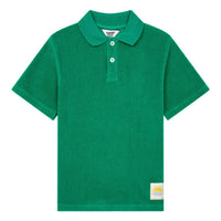 Hundred Pieces tees Hundred Pieces Green Terry Cloth Polo Shirt
