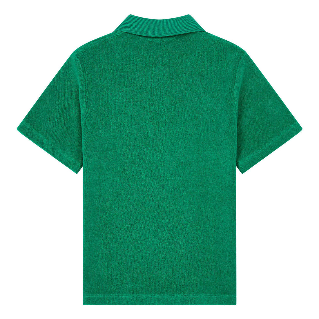 Hundred Pieces tees Hundred Pieces Green Terry Cloth Polo Shirt