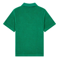 Hundred Pieces tees Hundred Pieces Green Terry Cloth Polo Shirt