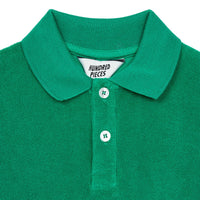 Hundred Pieces tees Hundred Pieces Green Terry Cloth Polo Shirt