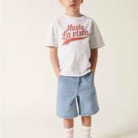 Hundred Pieces tees Hundred Pieces Light Heather Hasta La Vista T-Shirt