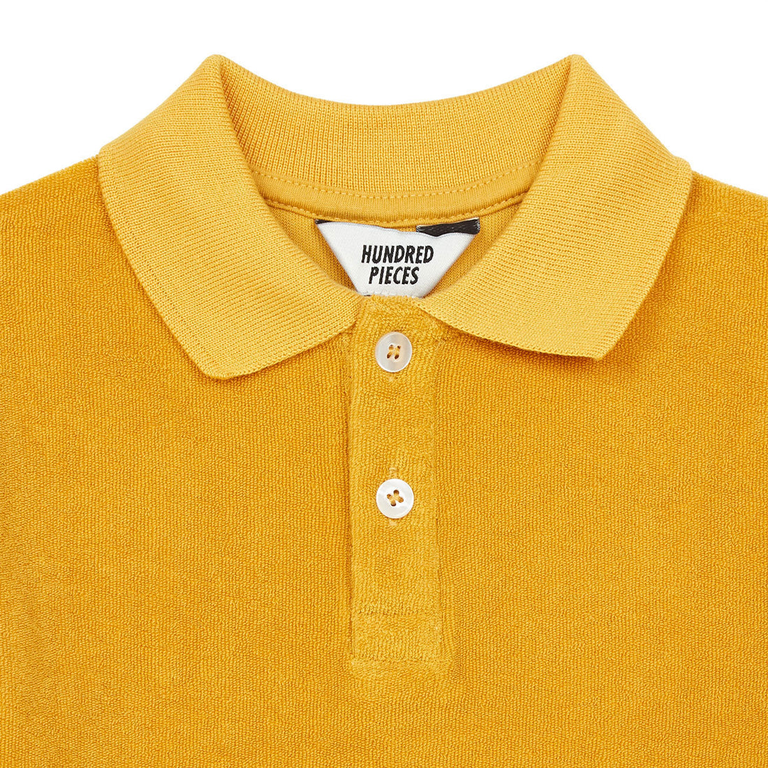 Hundred Pieces tees Hundred Pieces Marigold Terry Cloth Polo Shirt