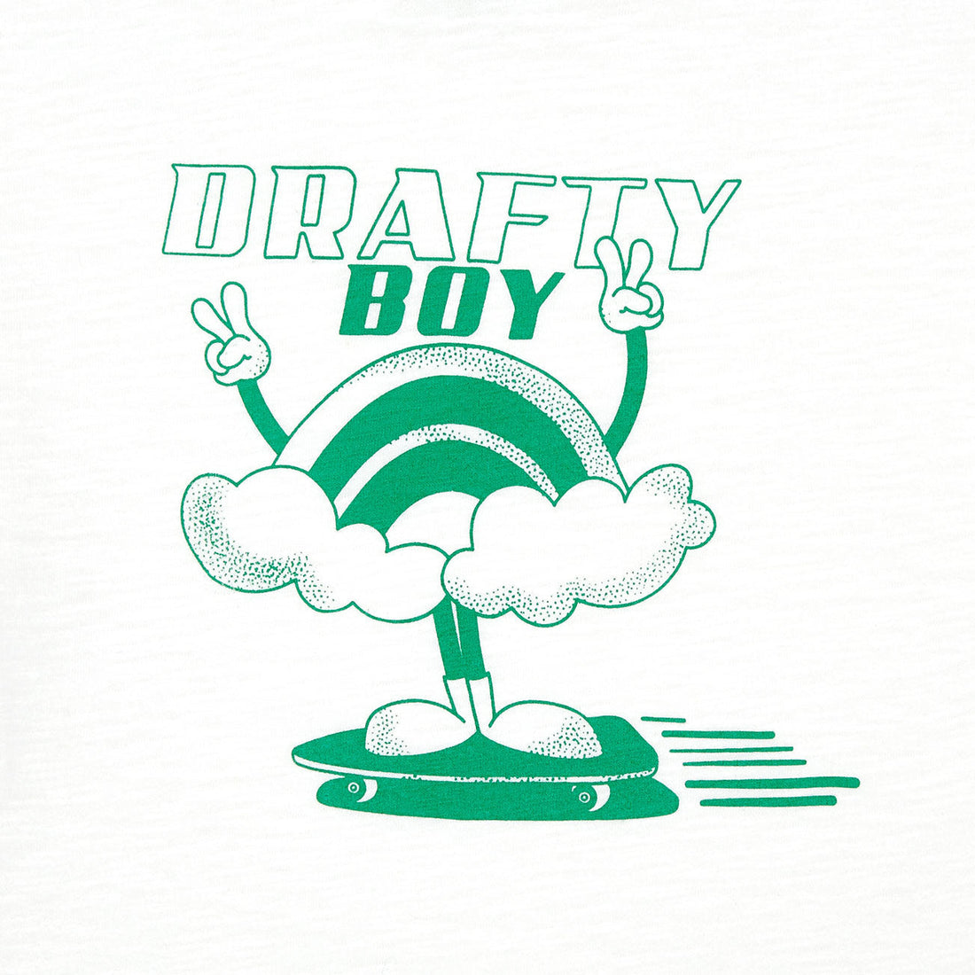 Hundred Pieces tees Hundred Pieces Off White Drafty Boy T-Shirt