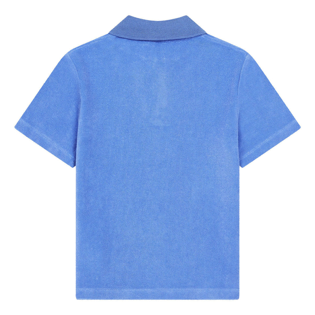 Hundred Pieces tees Hundred Pieces Wave Blue Terry Cloth Polo Shirt