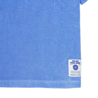 Hundred Pieces tees Hundred Pieces Wave Blue Terry Cloth Polo Shirt