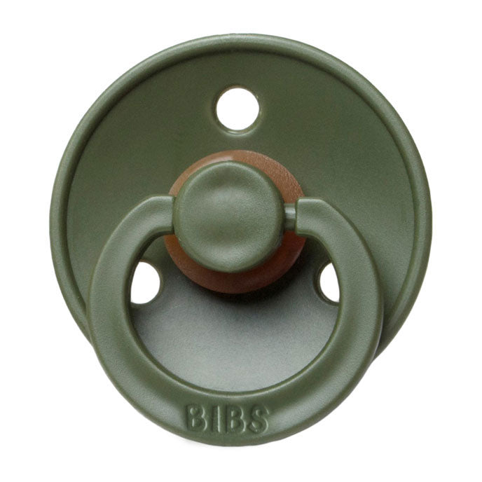 Mushie Hunter Green Bibs Pacifier