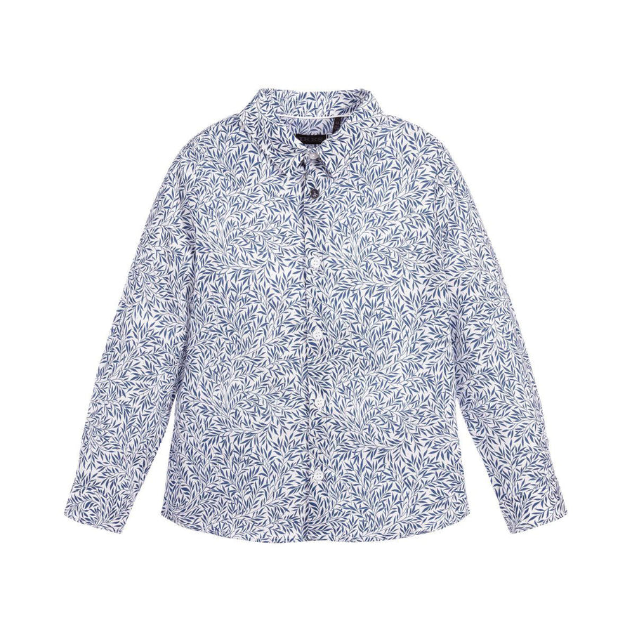 IKKS Coral Reef Navy Button Down Shirt