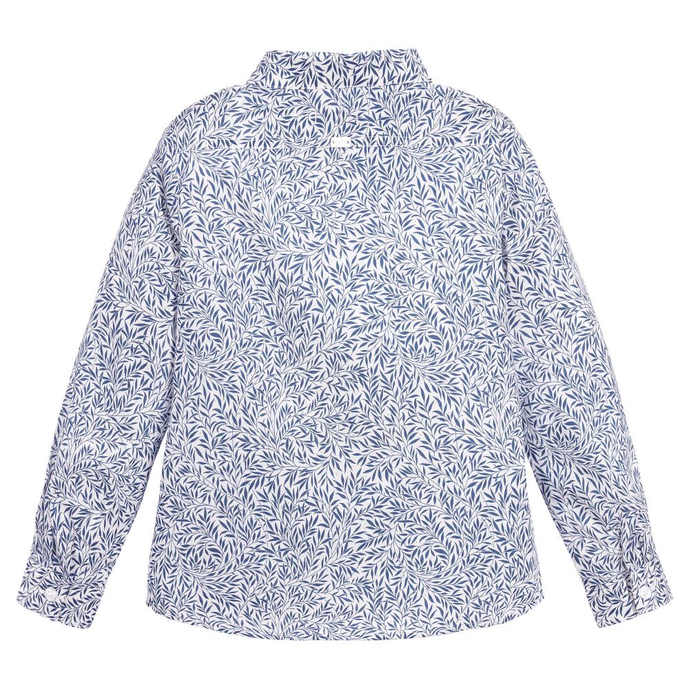 IKKS Coral Reef Navy Button Down Shirt