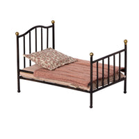 Maileg Vintage Bed, Mouse - Anthracite