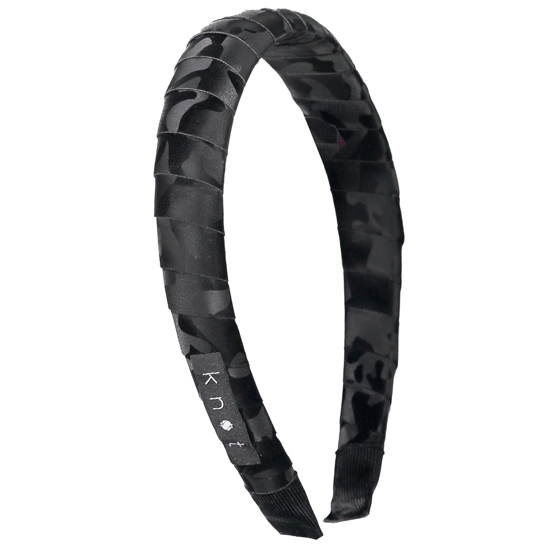 Knot Hairbands Camo Headband // Black