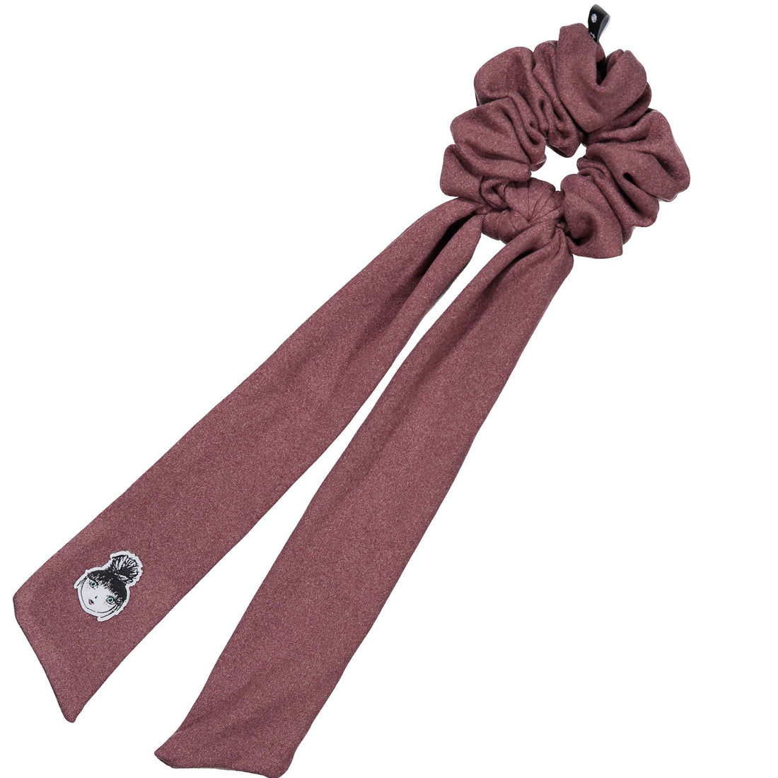 Knot Hairbands Felt Scarf Scrunchie // Plum
