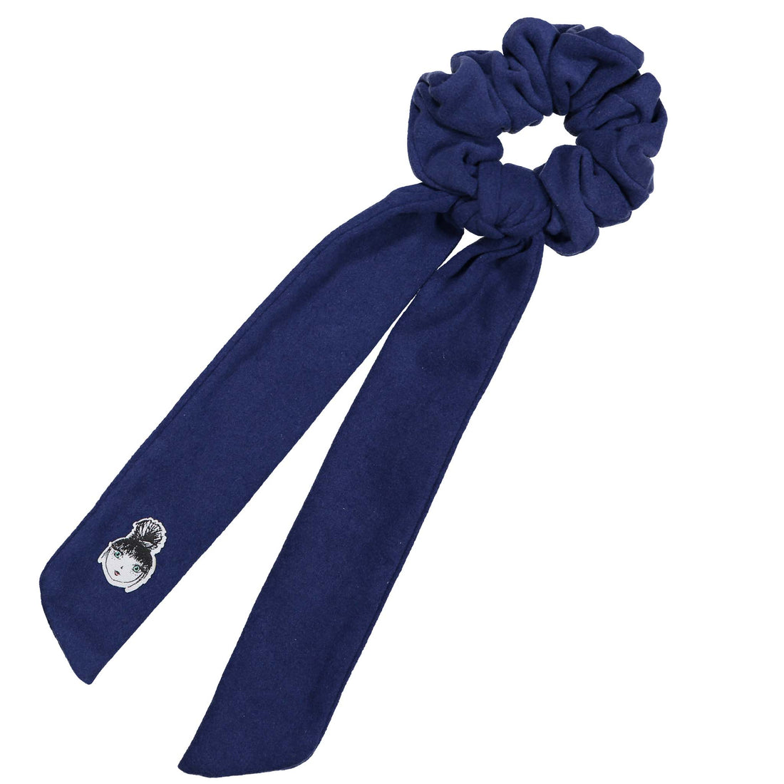 Knot Hairbands Felt Scarf Scrunchie // Cobalt