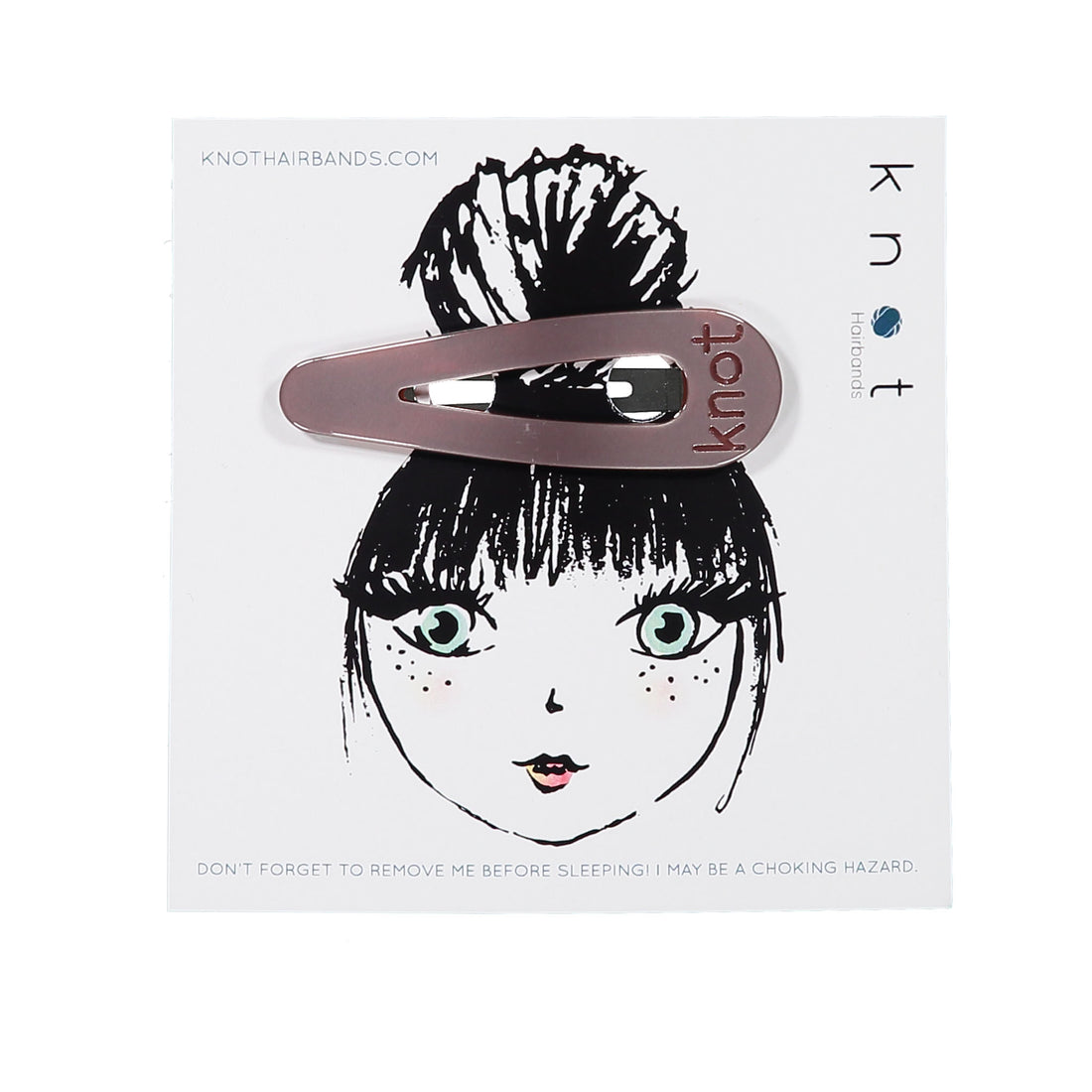 Knot Hairbands Knot Signature Jumbo Clip // Rose