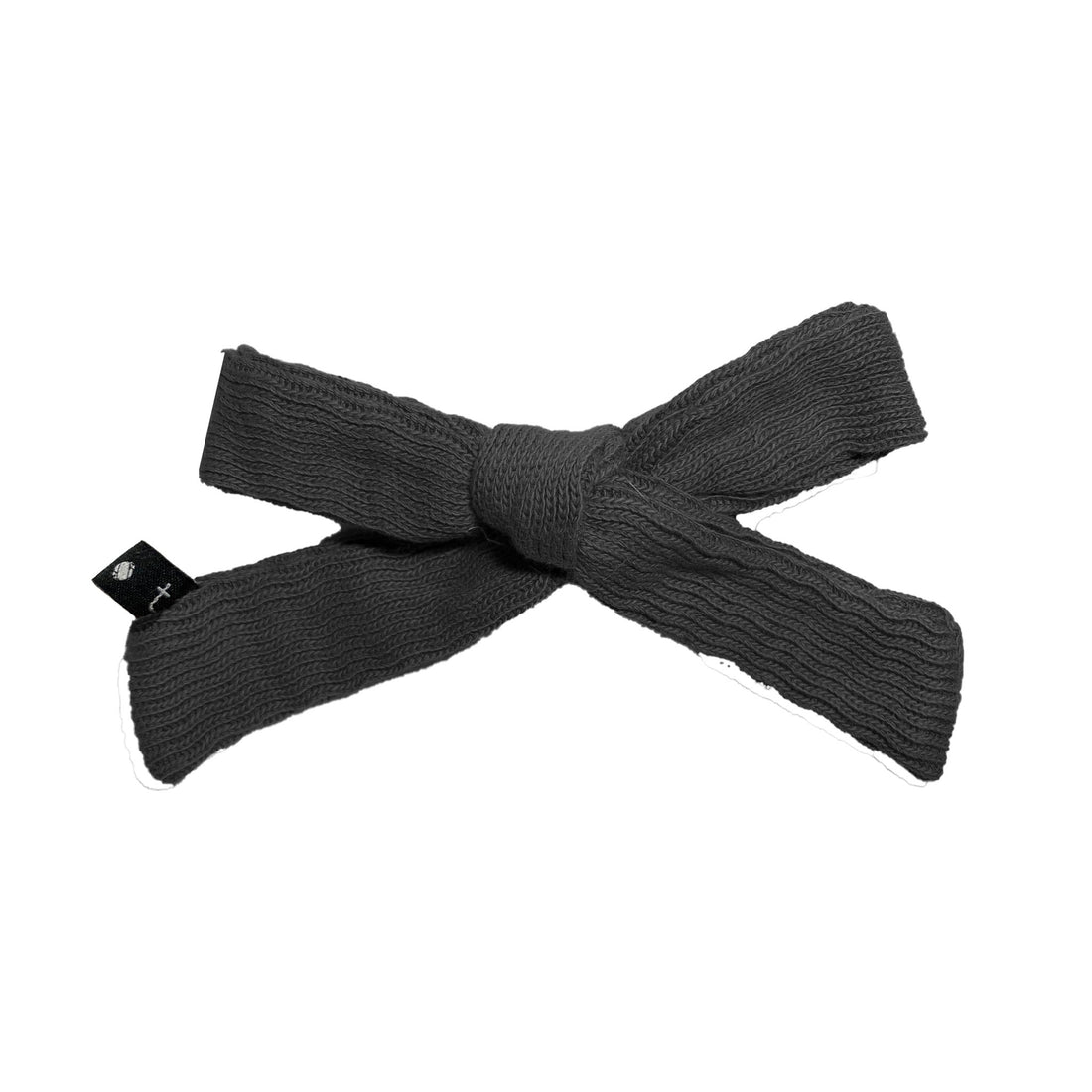 Knot Hairbands Knit Bow Clip // Black
