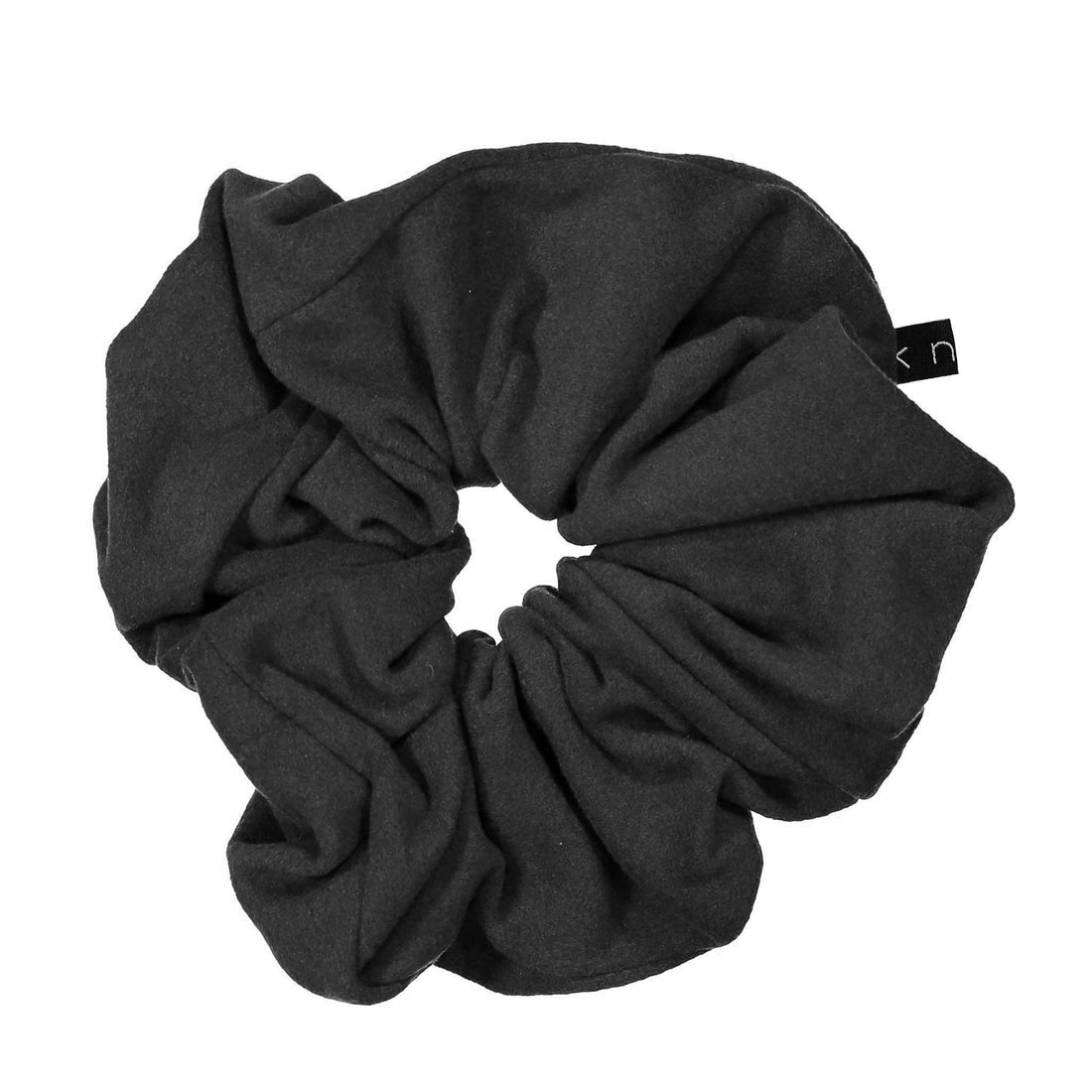Knot Hairbands Felt Scrunchie // Black