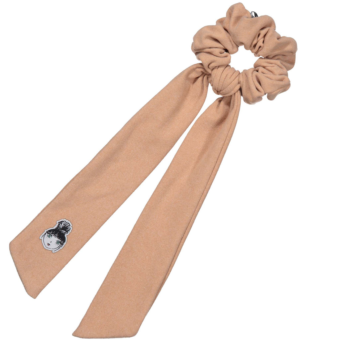 Knot Hairbands Felt Scarf Scrunchie // Caramel