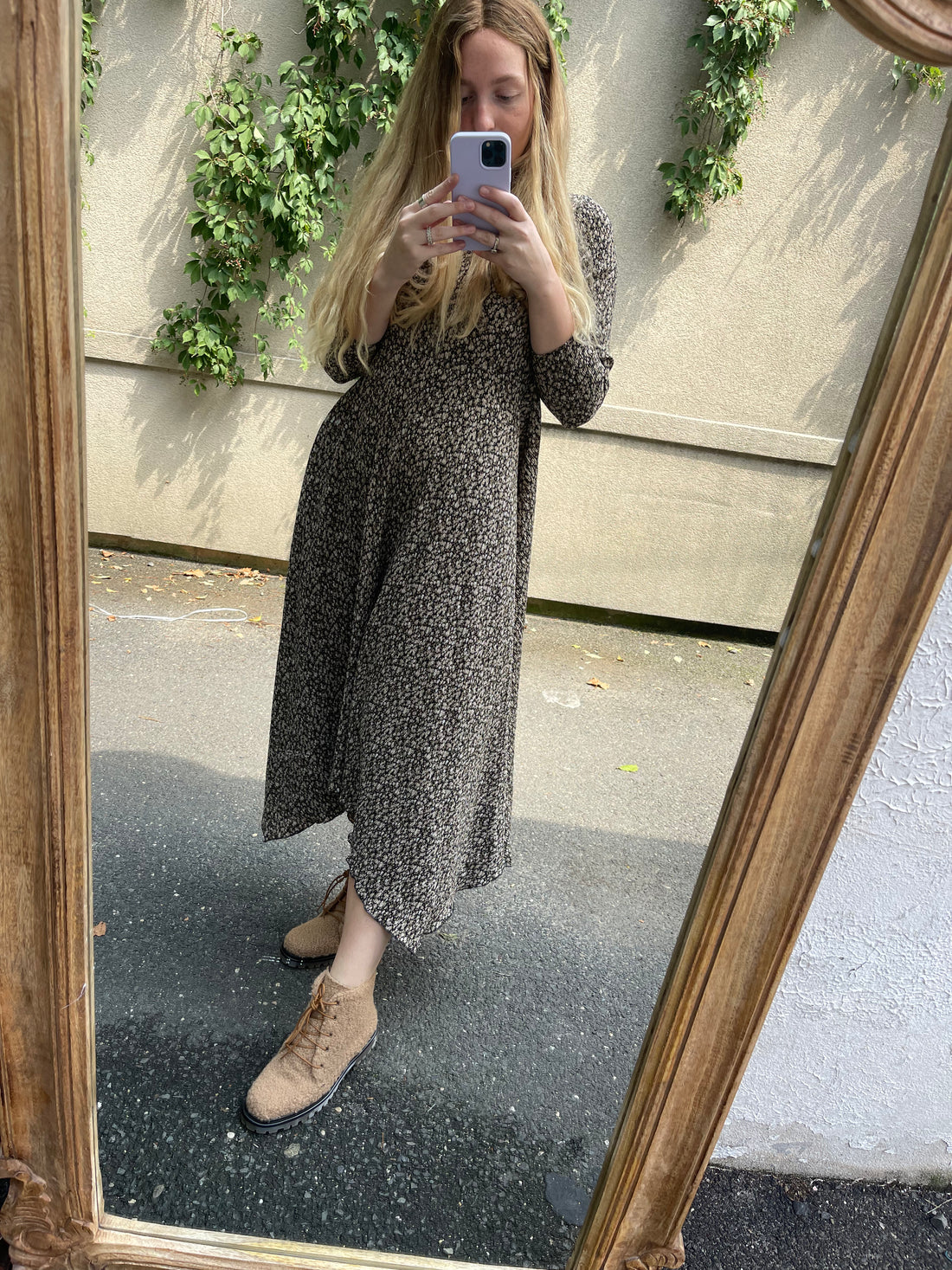 Ava and Lu Tiny Flowers Flair Dress