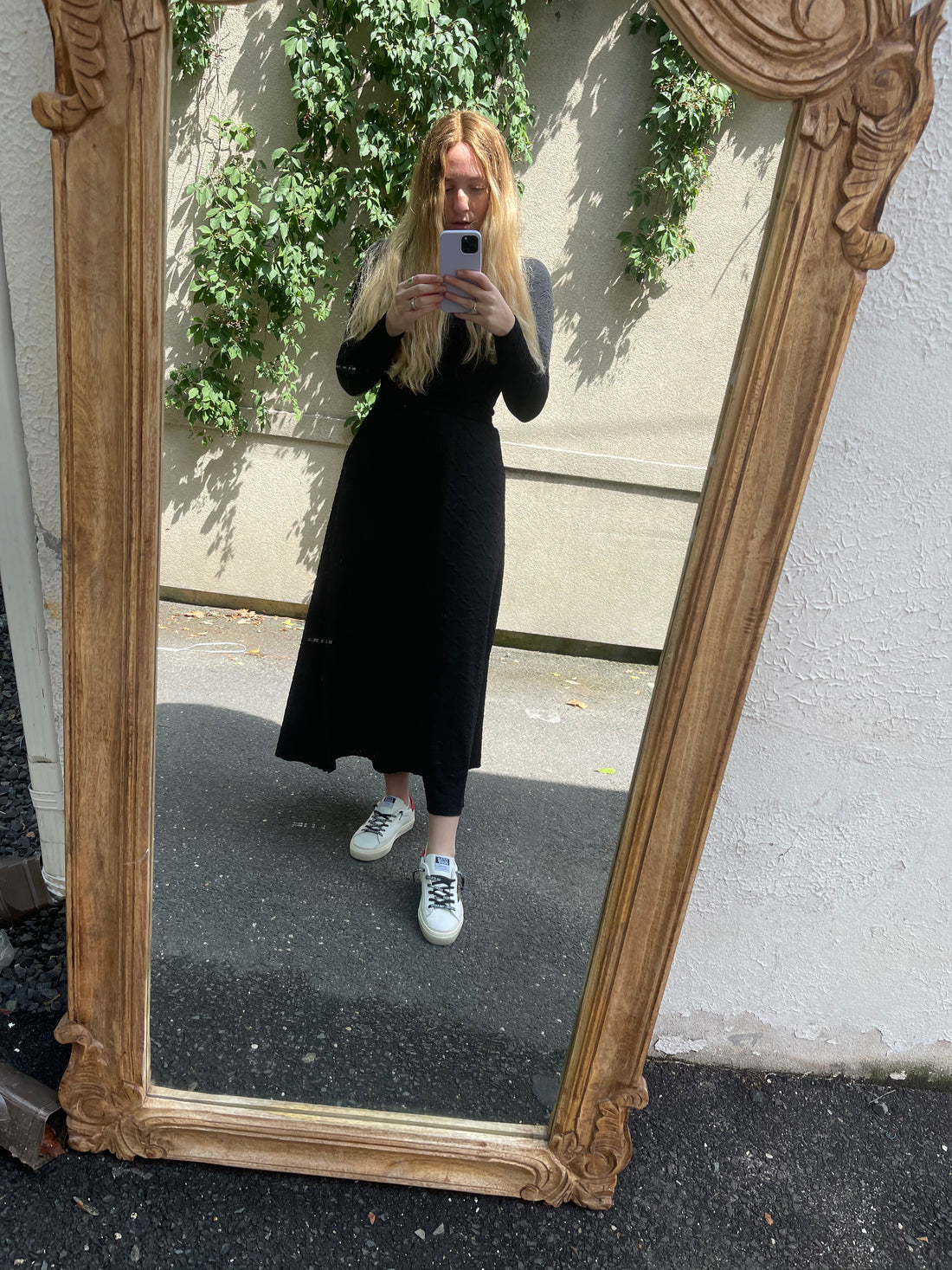 Ava and Lu Black Detailed Maxi Skirt