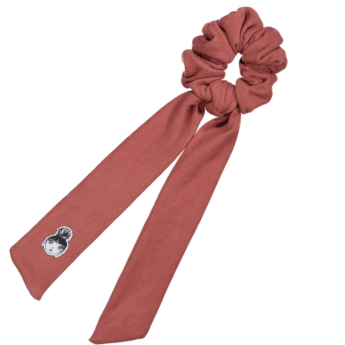 Knot Hairbands Felt Scarf Scrunchie // Rose