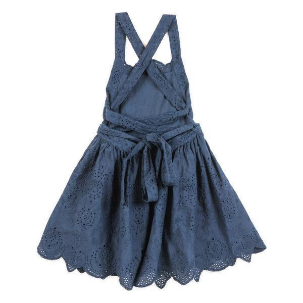 Marlo Navy Broidery Anglais Maxi Dress