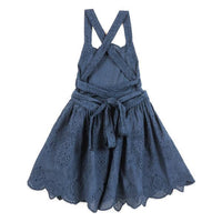 Marlo Navy Broidery Anglais Maxi Dress