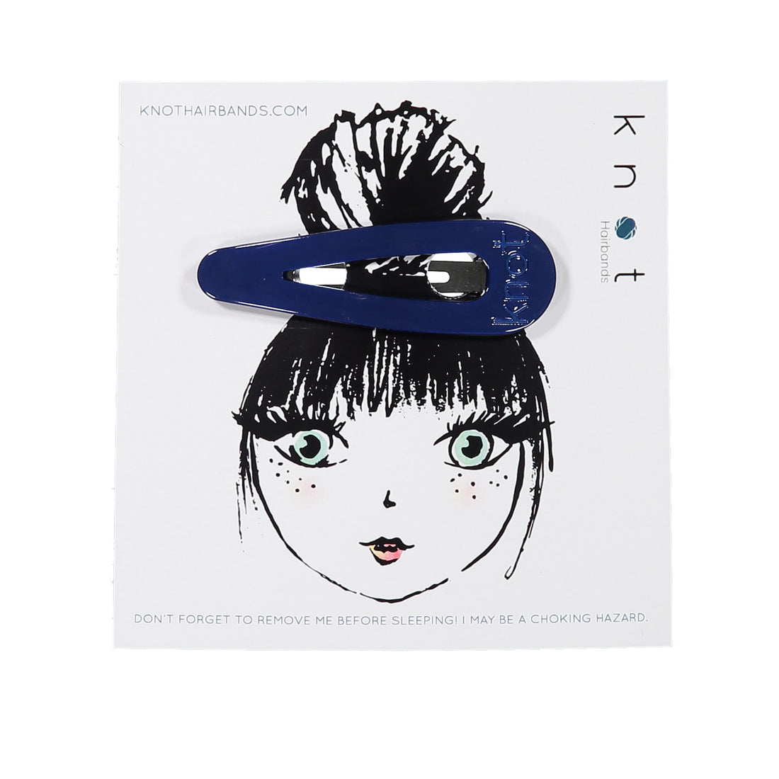 Knot Hairbands Knot Signature Jumbo Clip // Cobalt