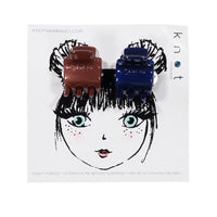Knot Hairbands Knot Signature Claw Clip // Plum + Cobalt