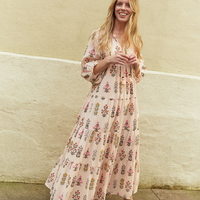 Pink Chicken Cloud Pink Field Floral Indira Dress