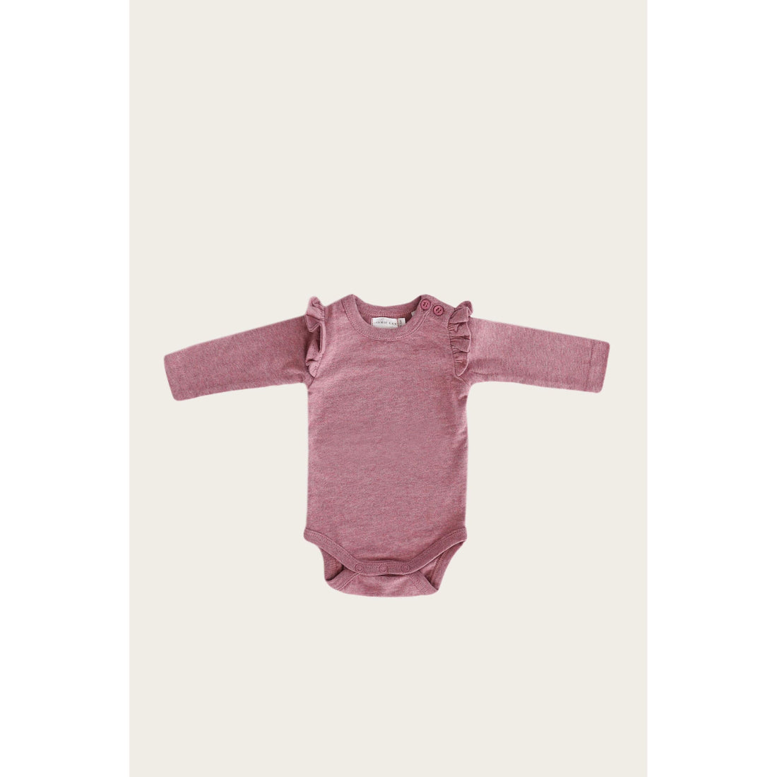 Jamie Kay bodysuits Jamie Kay Frill Long Sleeve Bodysuit- Berry Fizz