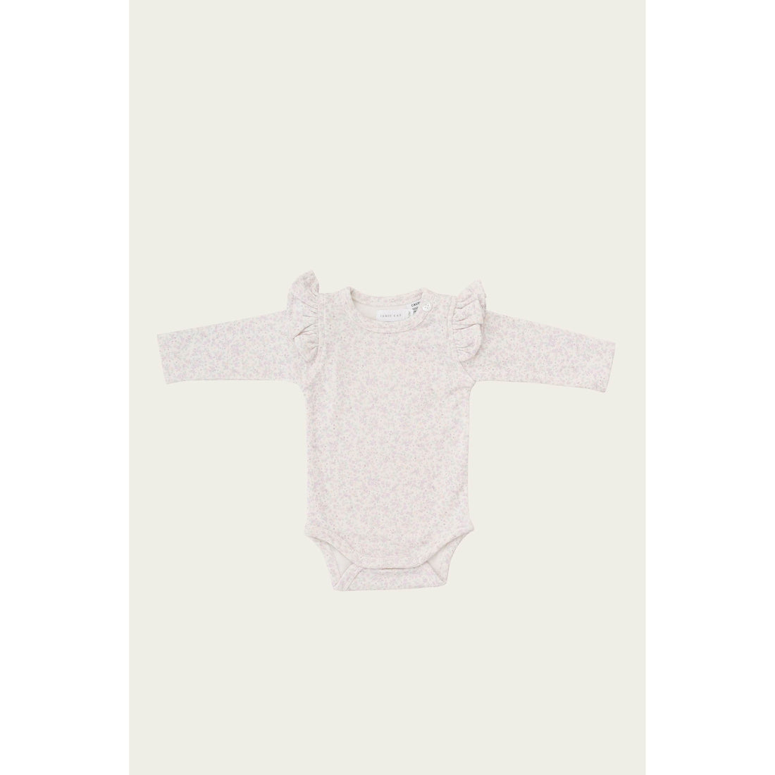 Jamie Kay bodysuits Jamie Kay  Hana Floral Organic Cotton Frill Bodysuit