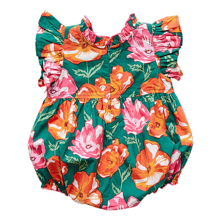 Pink Chicken Evergreen Oversized Floral Jennifer Romper