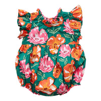 Pink Chicken Evergreen Oversized Floral Jennifer Romper