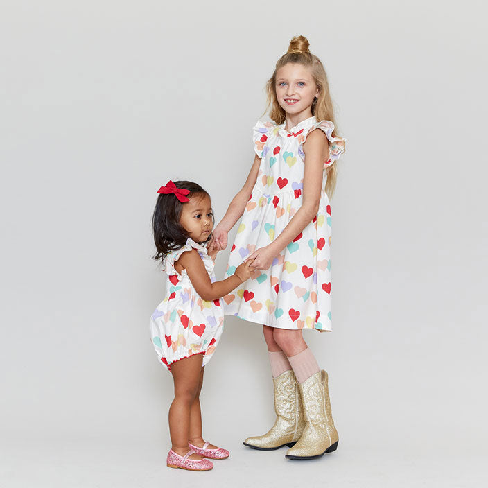 Pink Chicken Multi Hearts Jennifer Dress