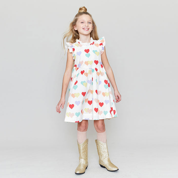 Pink Chicken Multi Hearts Jennifer Dress