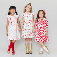 Pink Chicken Multi Hearts Jennifer Dress