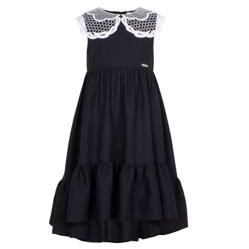Jessie and James dresses Jessie and James Black Linen Billie Dress