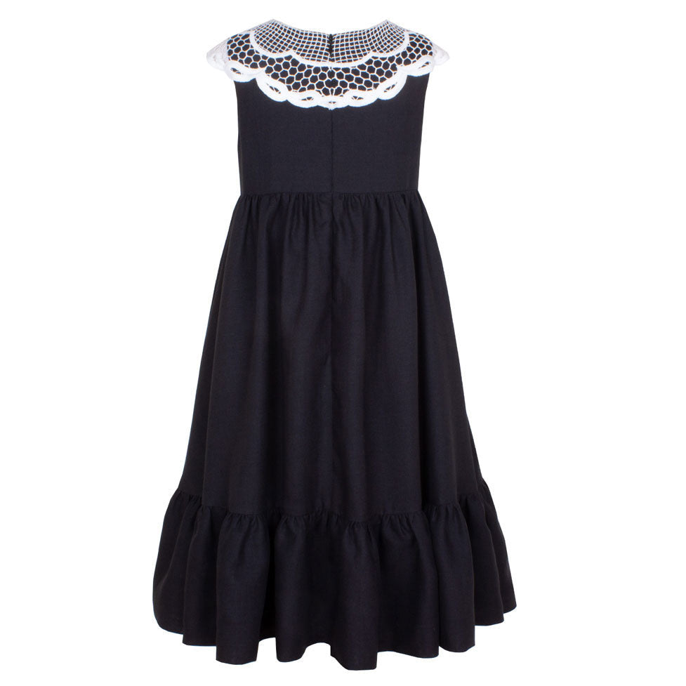 Jessie and James dresses Jessie and James Black Linen Billie Dress