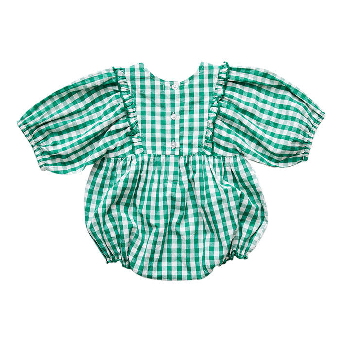 Pink Chicken Bosphorous Gingham Juliet Romper