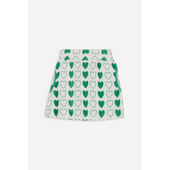 We are Kids Green Hearts Gina Skirt