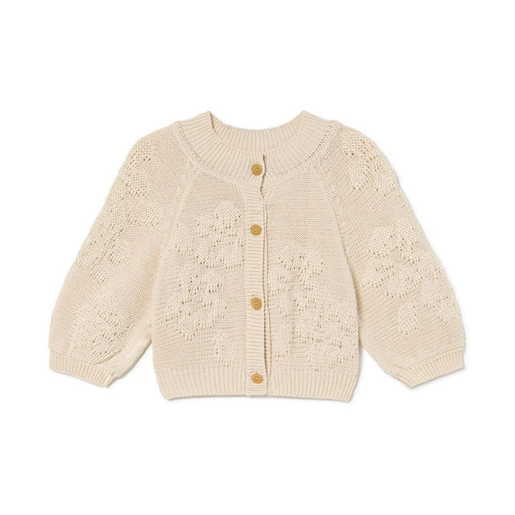 Little Creative Factory Cream Hawaii Knit Cardigan