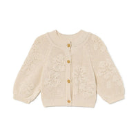 Little Creative Factory Cream Hawaii Knit Cardigan