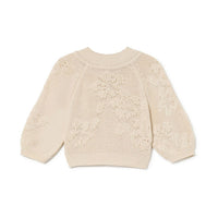 Little Creative Factory Cream Hawaii Knit Cardigan
