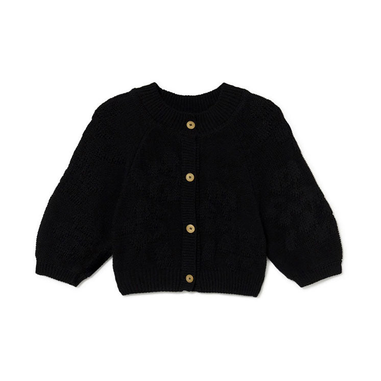 Little Creative Factory Black Hawaii Knit Cardigan