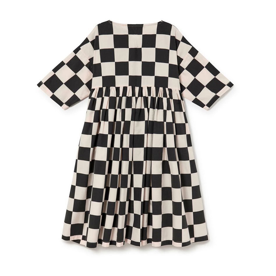 Little Creative Factory Check Soft Tribal Short Sleeved Dress