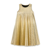 Little Creative Factory Gold Hula Pleated Dress