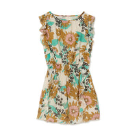 Little Creative Factory Flower Print Hawaii Mini Dress