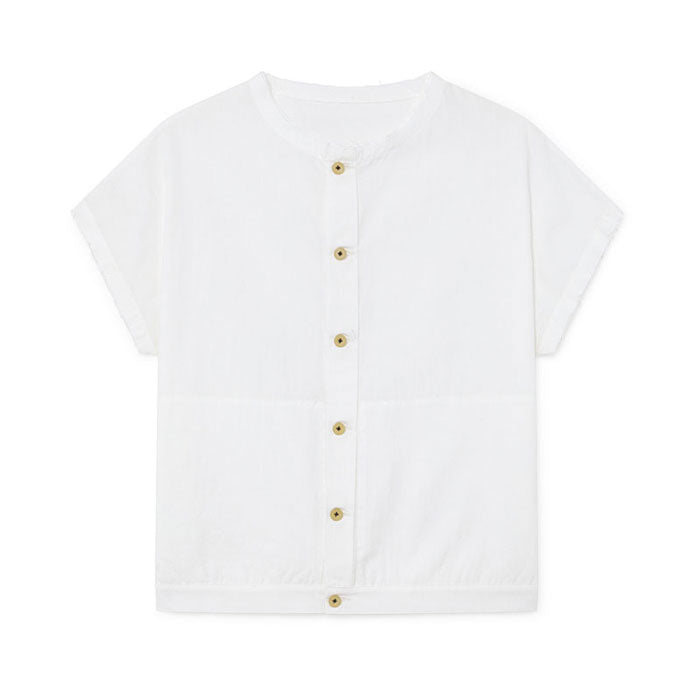Little Creative Factory White Crushed Cotton Shirt